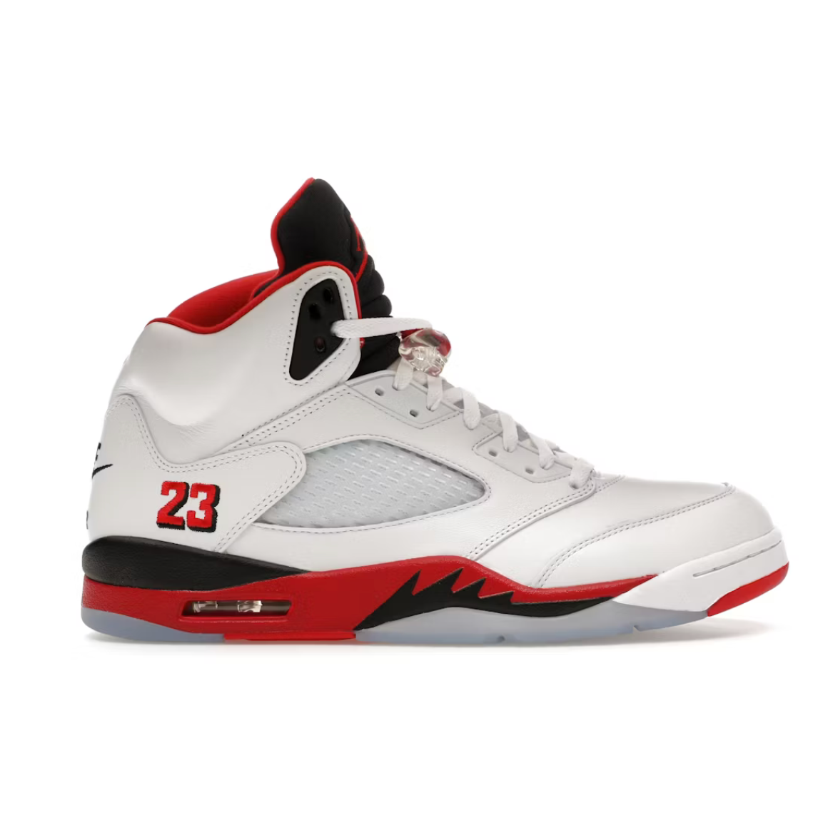 Jordan 5 Retro Fire Red Black Tongue (2025)