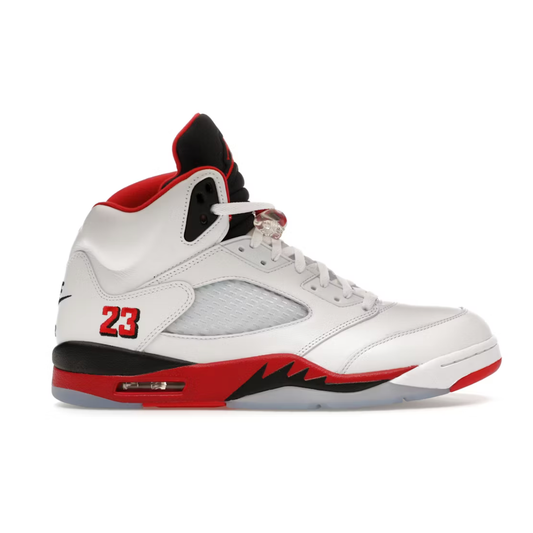 Jordan 5 Retro Fire Red Black Tongue (2025)