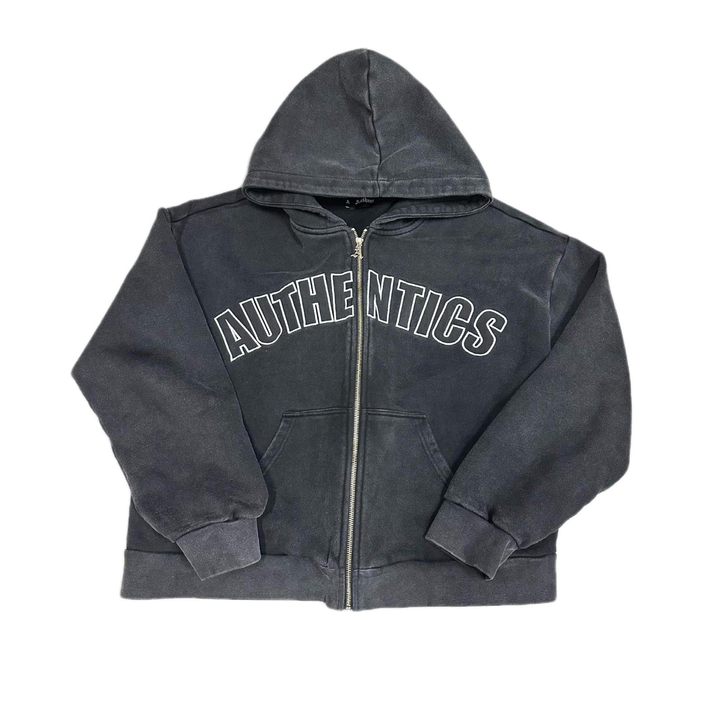 Authentics Block Arch Logo Zip Up Hoodie