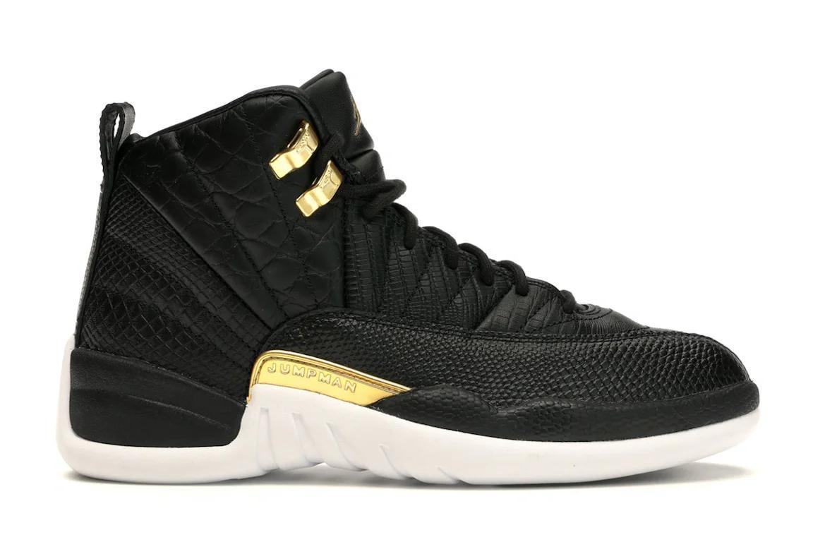 Jordan 12 Retro
Black Metallic Gold White (Women's)