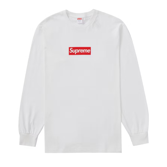 Supreme Box Logo L/S Tee White