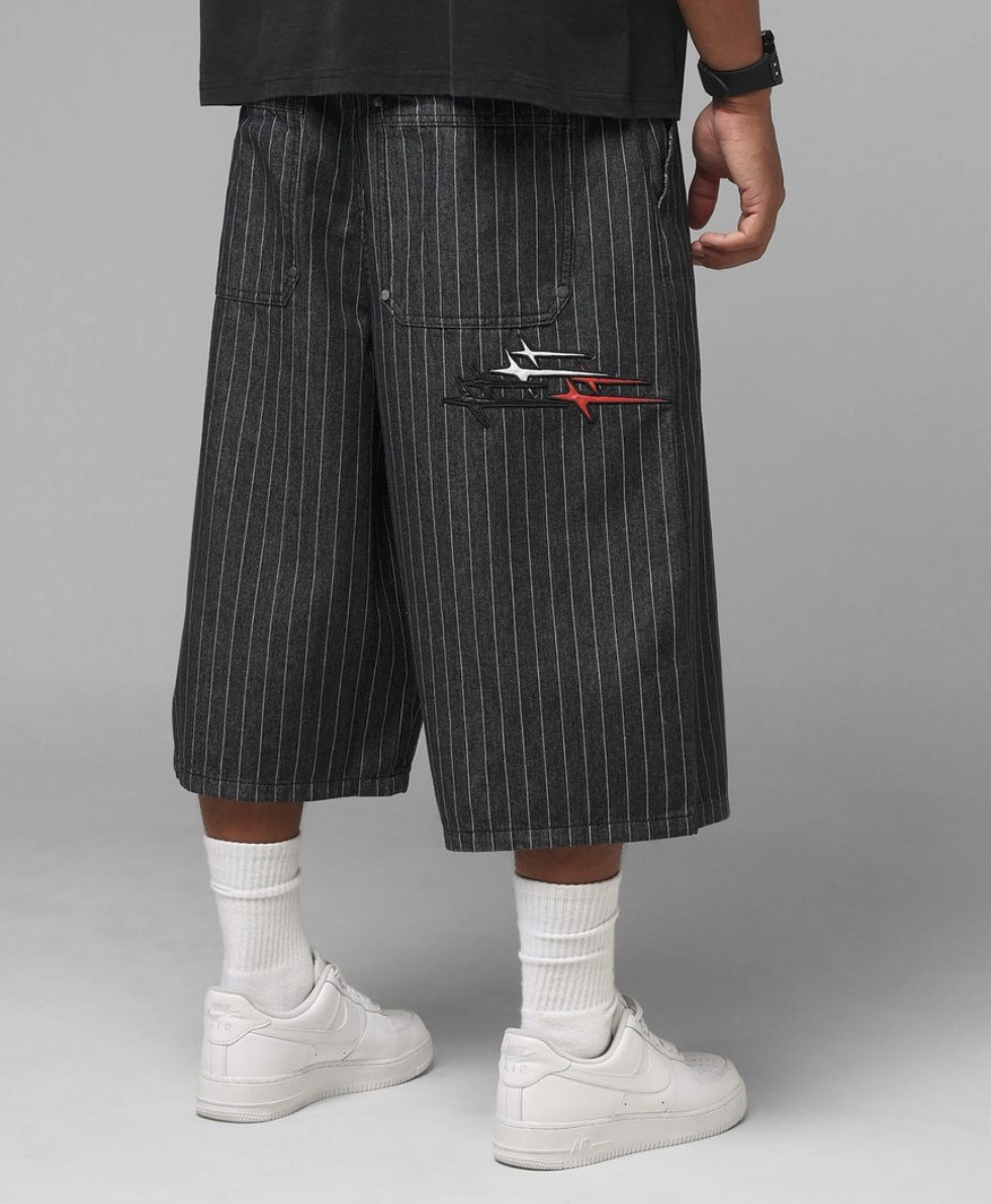 Loiter Hybrid Patch Shorts Black