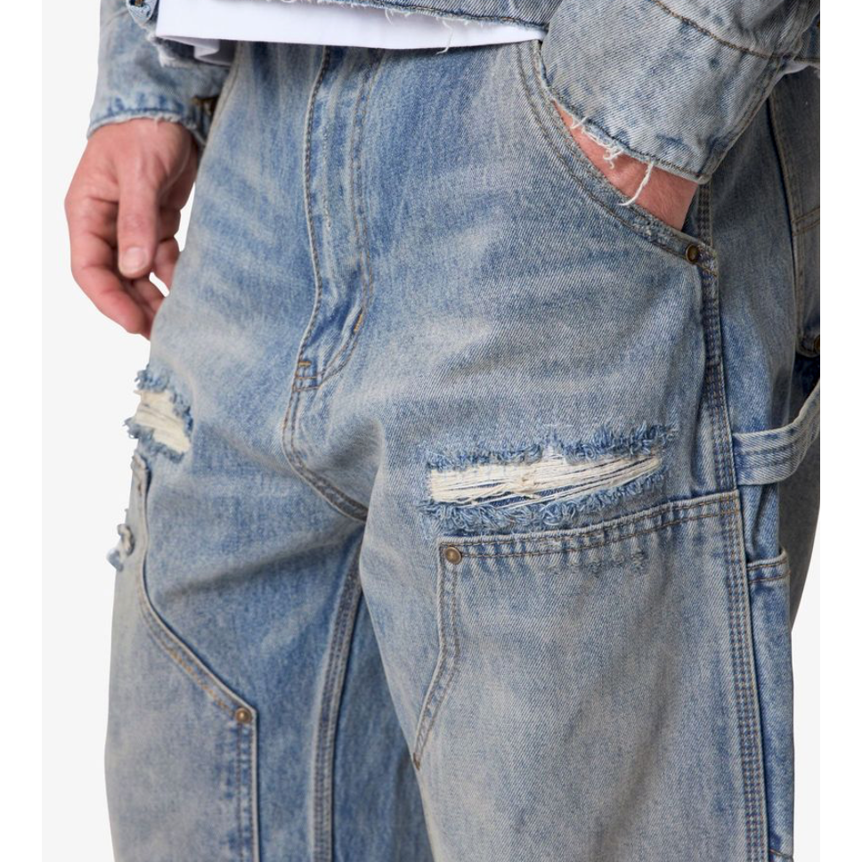mnml Ultra Baggy Distressed Work Pants