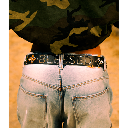 W.A.R. Blessed Studded Belt