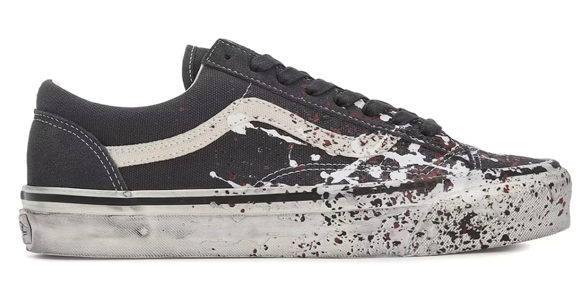 Vans Premium Old Skool 36 Paint Splatter Charcoal Grey