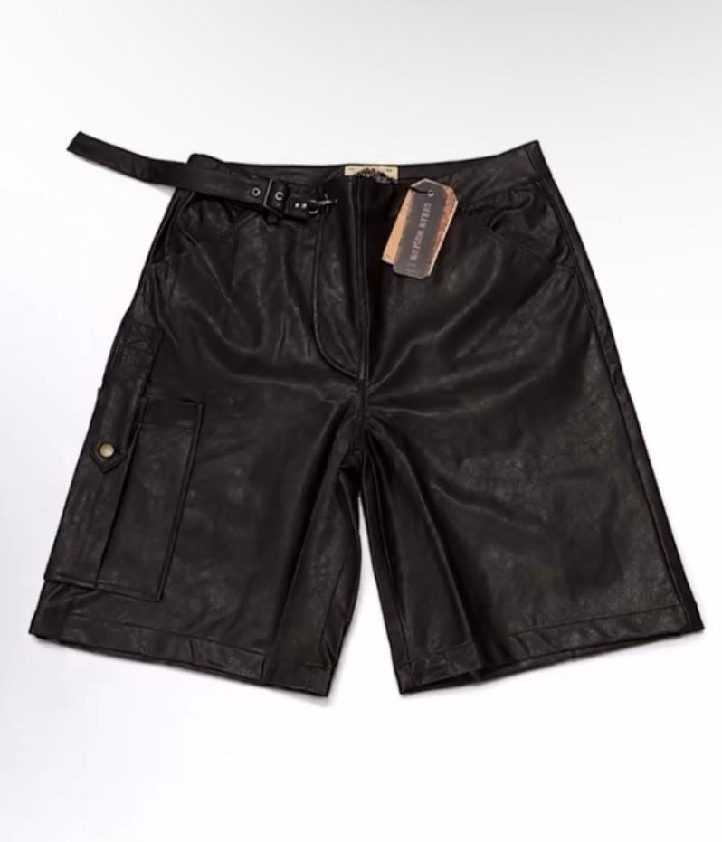 Urban Museum Belted Leather Cargo Short
