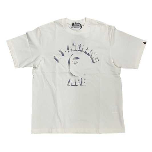 BAPE Garment Dye Spray Print College Tee