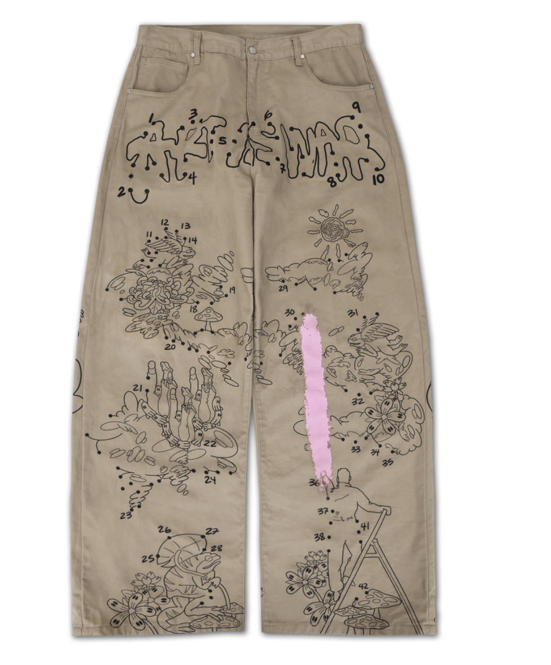 WNTD Dot to Dot Painter Pants