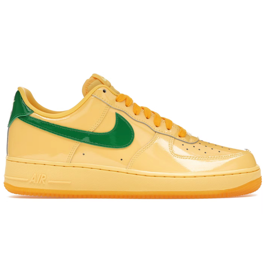 Nike Air Force 1 Low Patent Leather Topaz Gold Pine Green
